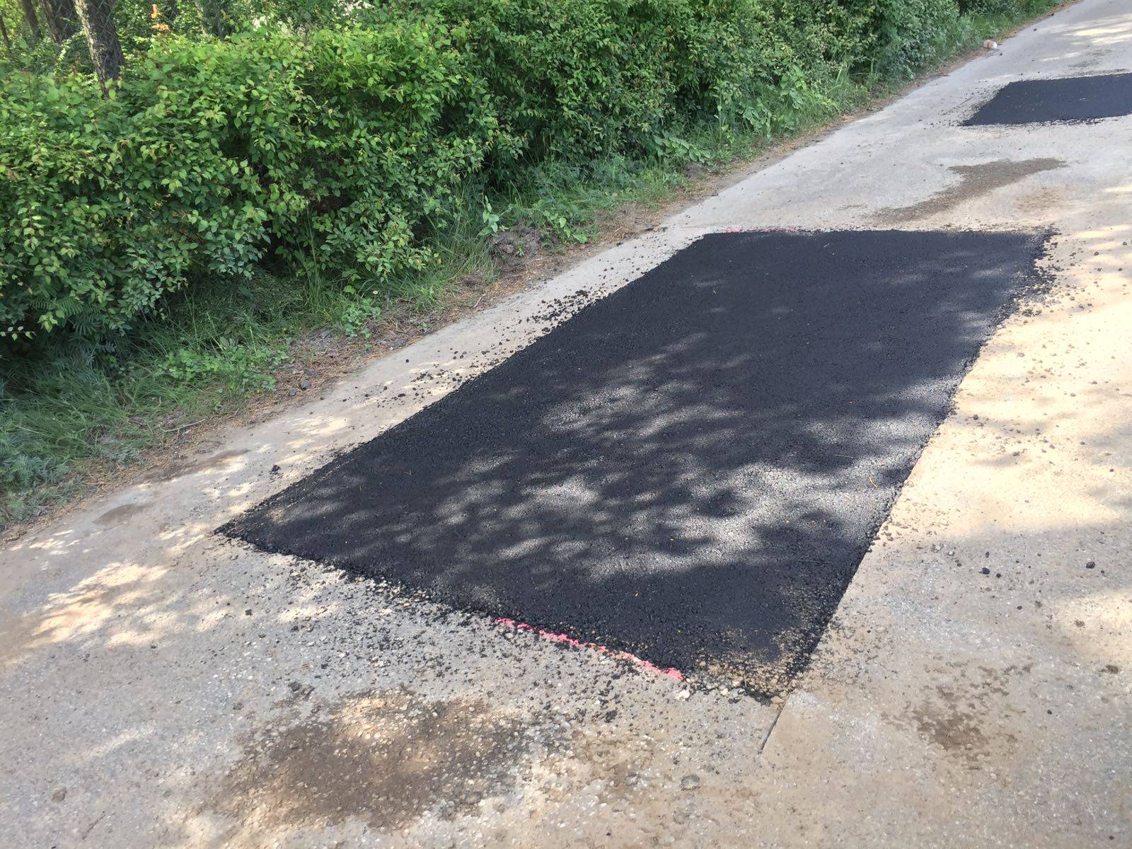 Asfaltbetona seguma bedru labošana, Dreiliņi. — foto 1
