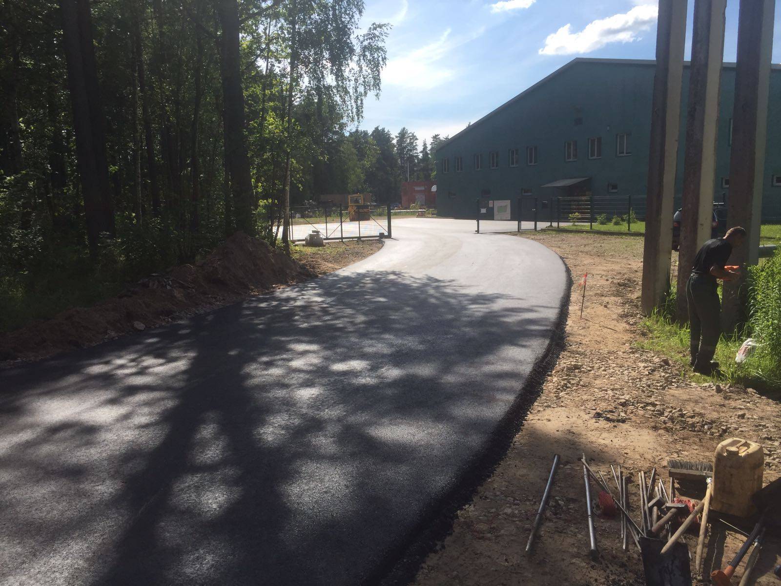Asfalta laukuma izbūve Rīgas ielā 54/1, Salaspils (1000m2) — foto 2
