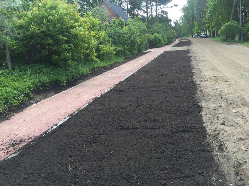 Ietves bruģēšana 400m2 un teritorijas apzaļumošana 550m2. Ikšķile, Birzas iela. — foto 4