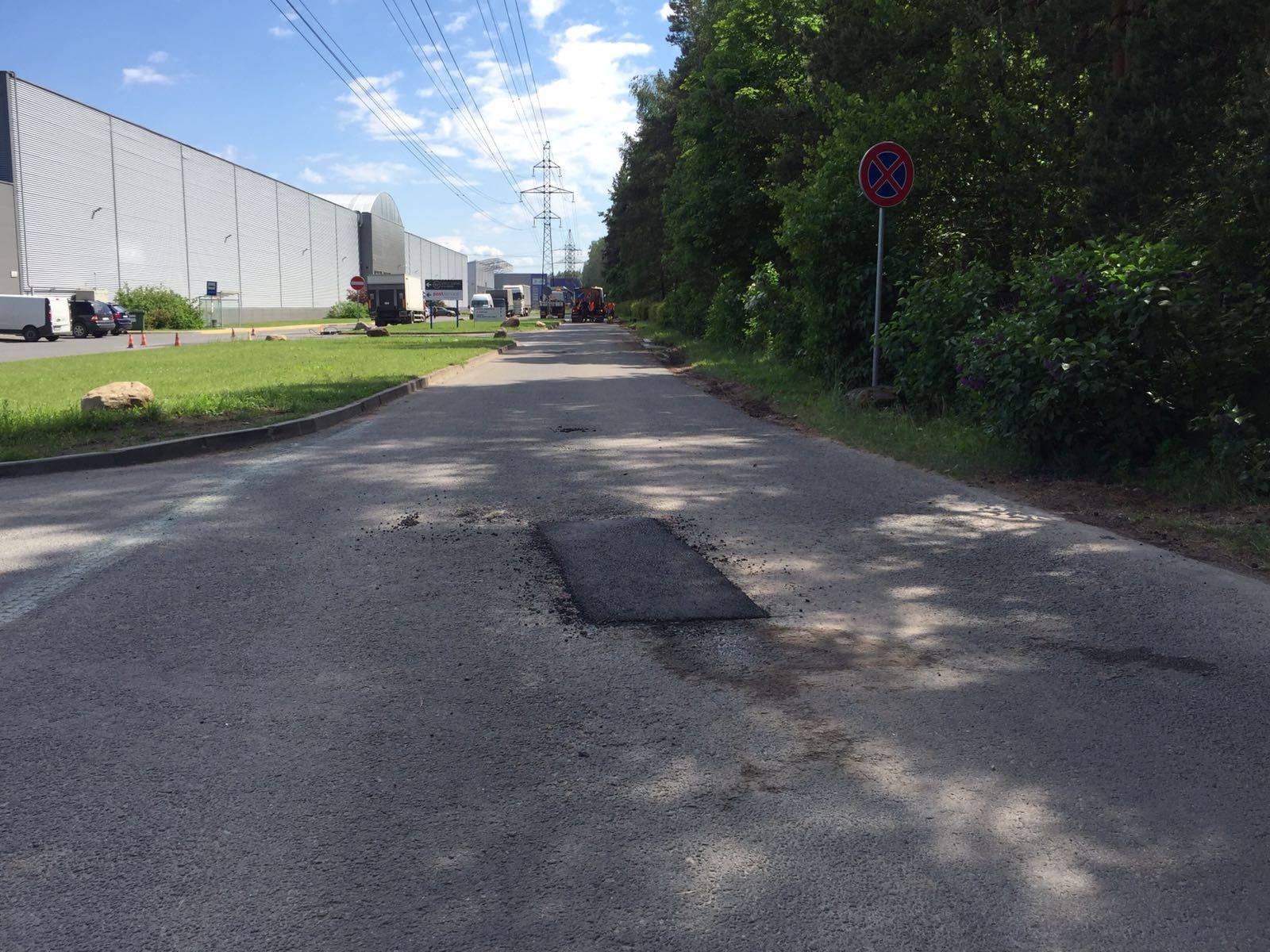 Asfaltbetona seguma bedru labošana, Dreiliņi. — foto 5