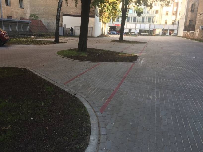 Bruģēta autostāvvieta 1600m2 Brīvības iela 35, Rīga. Pasūtītājs “Unipark”. — foto 5